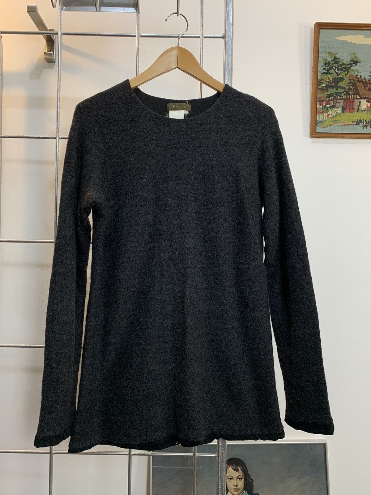 Y's for Men Y's for men Yohji Yamamoto Wool Long Sleeve T-shirt Size US L / EU 52-54 / 3 - 1 Thumbnail