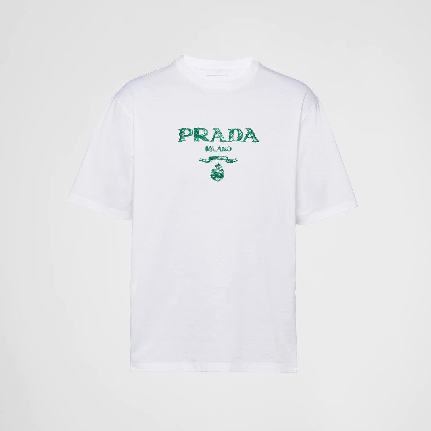 Prada Prada embroidered cotton t-shirt | Grailed Prada Prada embroidered cotton t-shirt | Grailed