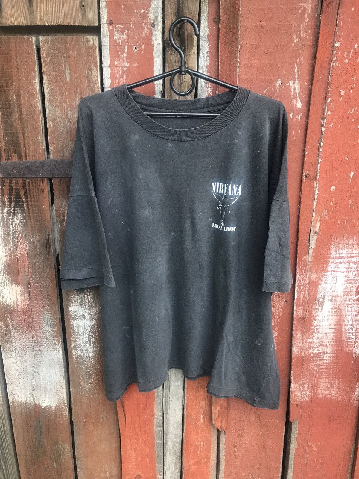 Vintage Nirvana Local Crew t-shirt vintage faded distressed 90s