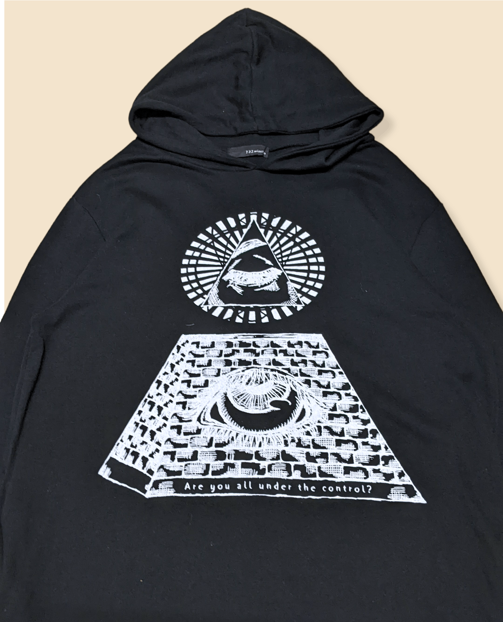 Japanese Brand × Vintage Vtg Japanese Streetwear Illuminati New Order Baggy Hoodie Size US XL / EU 56 / 4 - 1 Thumbnail