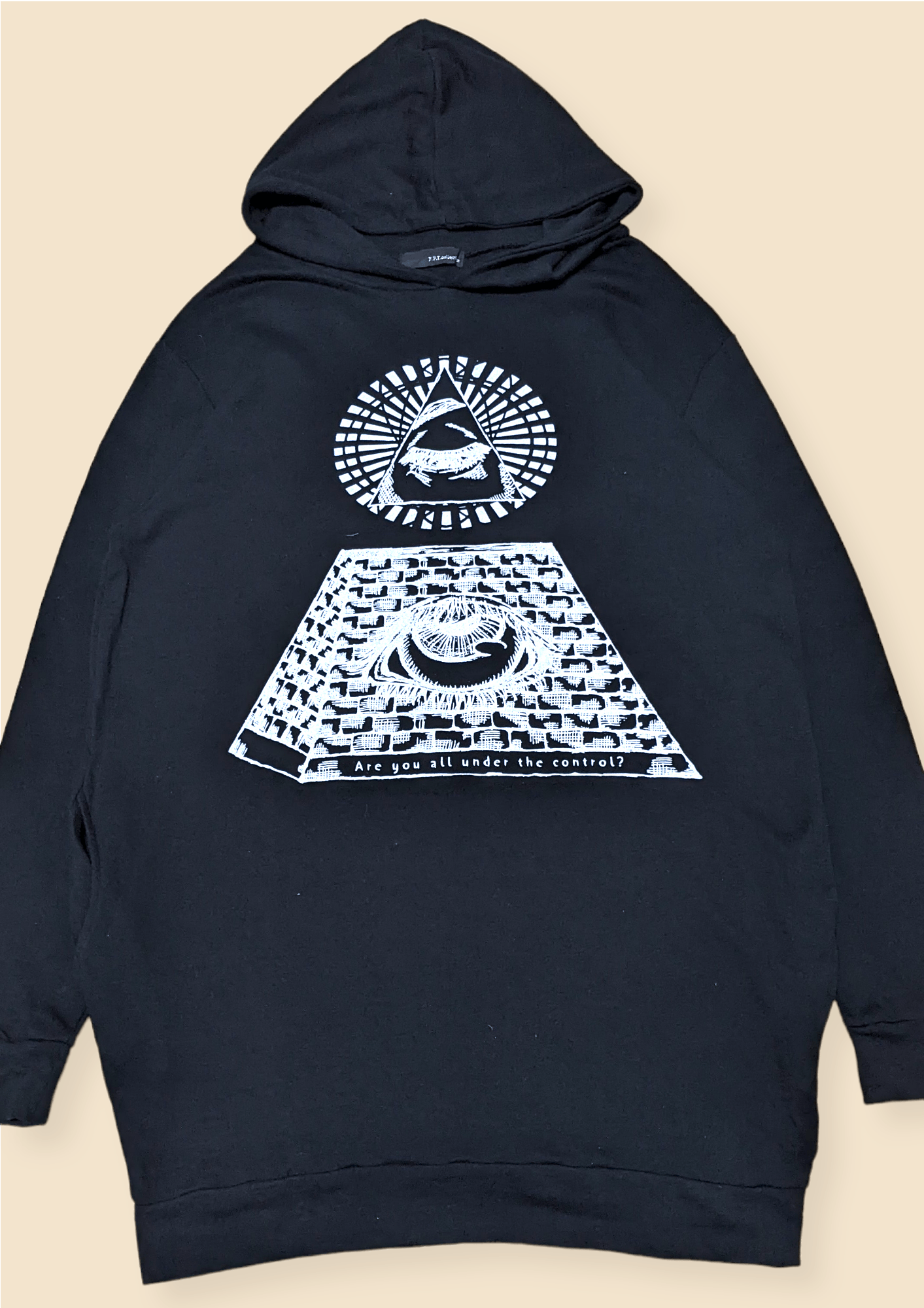Japanese Brand × Vintage Vtg Japanese Streetwear Illuminati New Order Baggy Hoodie Size US XL / EU 56 / 4 - 3 Thumbnail