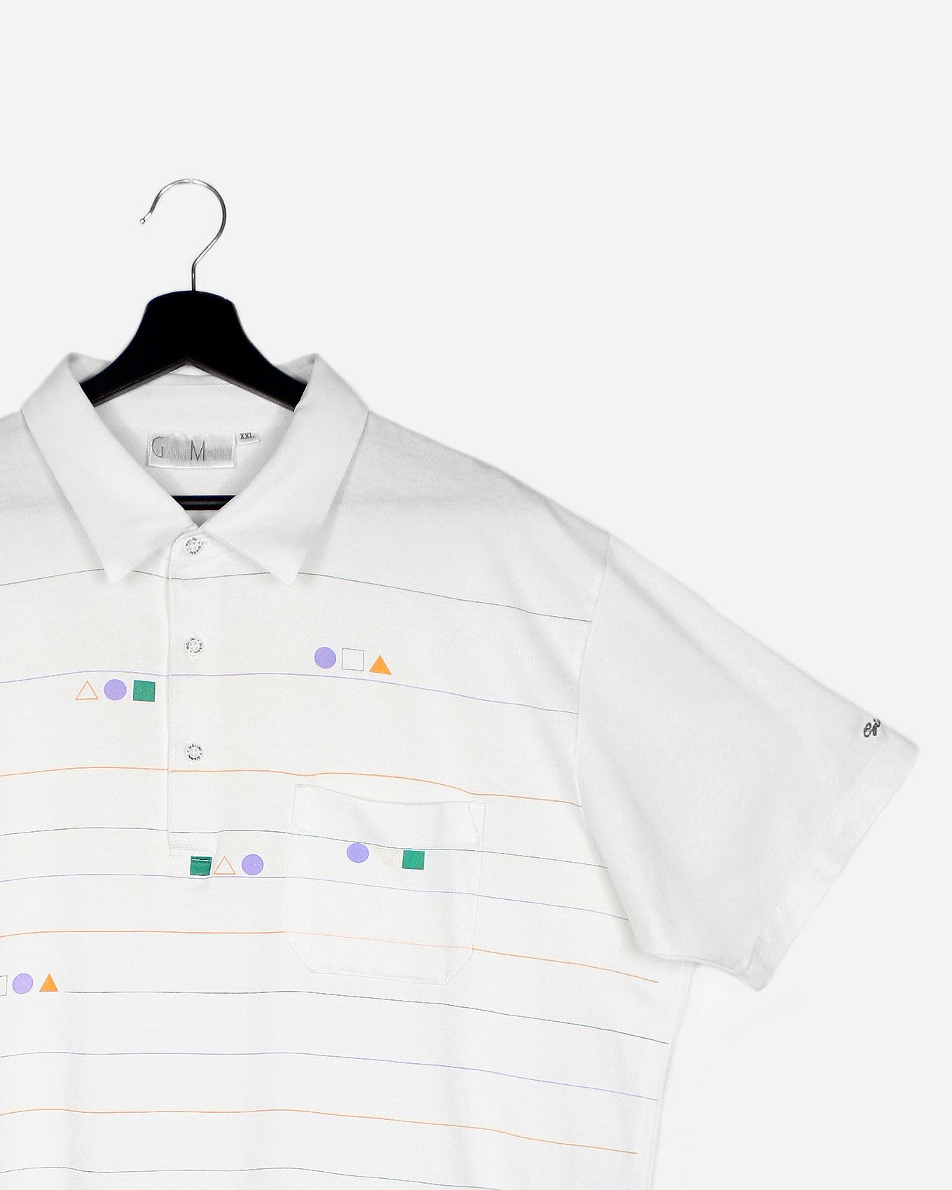 VALENTINO】1990s Striped S/S Polo Shirt