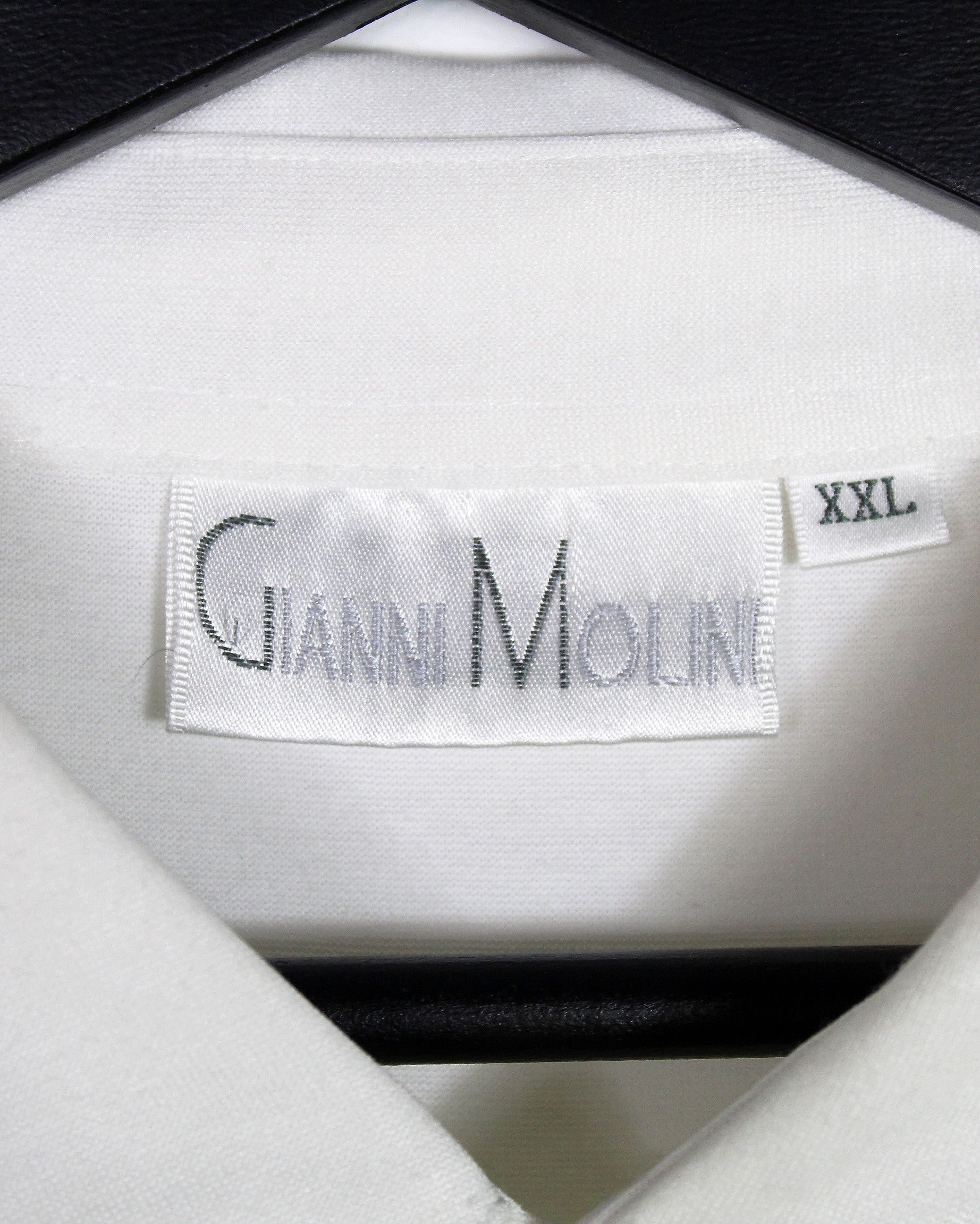 Vintage 90s vintage GIANNI MOLINI polo t-shirt tshirt OG DS striped Size US XXL / EU 58 / 5 - 4 Thumbnail