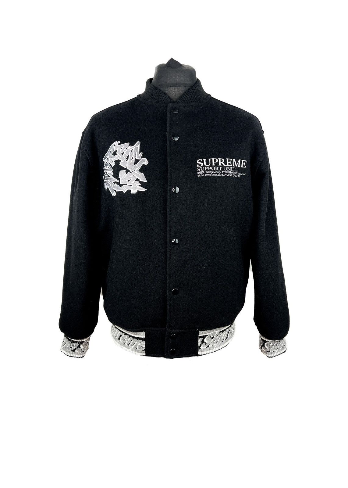 Supreme Supreme Support Unit Varsity Jacket | Grailed