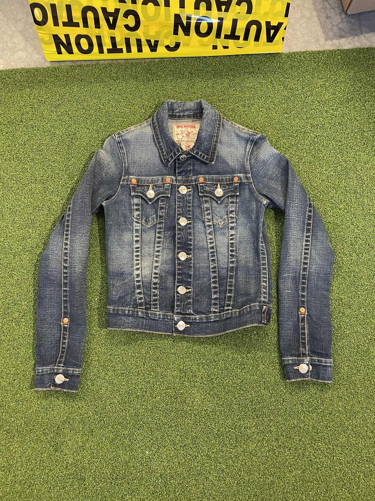 True Religion × Vintage True Religion Denim Trucker Jacket Size S / US 4 / IT 40 - 1 Thumbnail