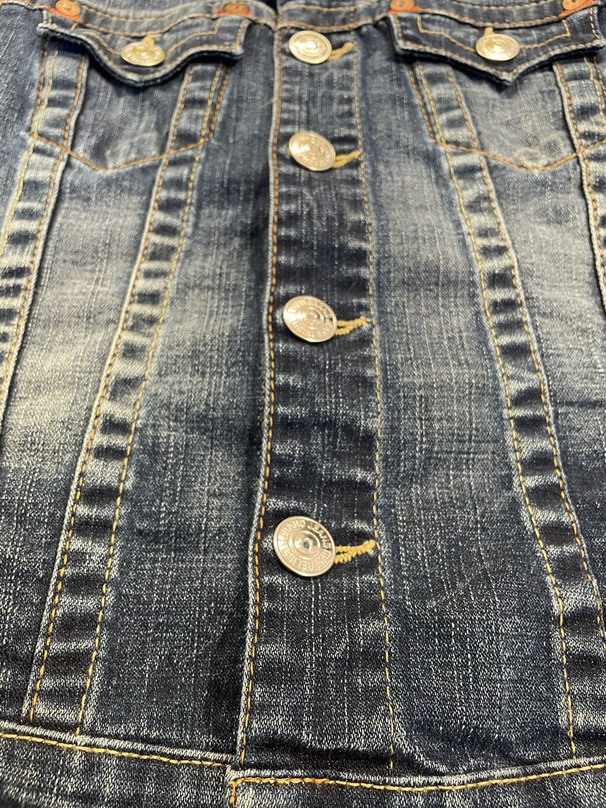 True Religion × Vintage True Religion Denim Trucker Jacket Size S / US 4 / IT 40 - 6 Thumbnail