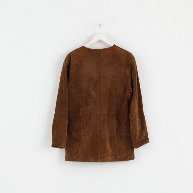 JOFAMA Jofama Women 40 M Leather Jacket Brown Suede 0345 Size L / US 10 / IT 46 - 7 Thumbnail