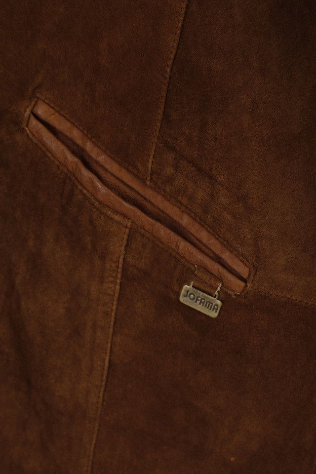 JOFAMA Jofama Women 40 M Leather Jacket Brown Suede 0345 Size L / US 10 / IT 46 - 5 Thumbnail
