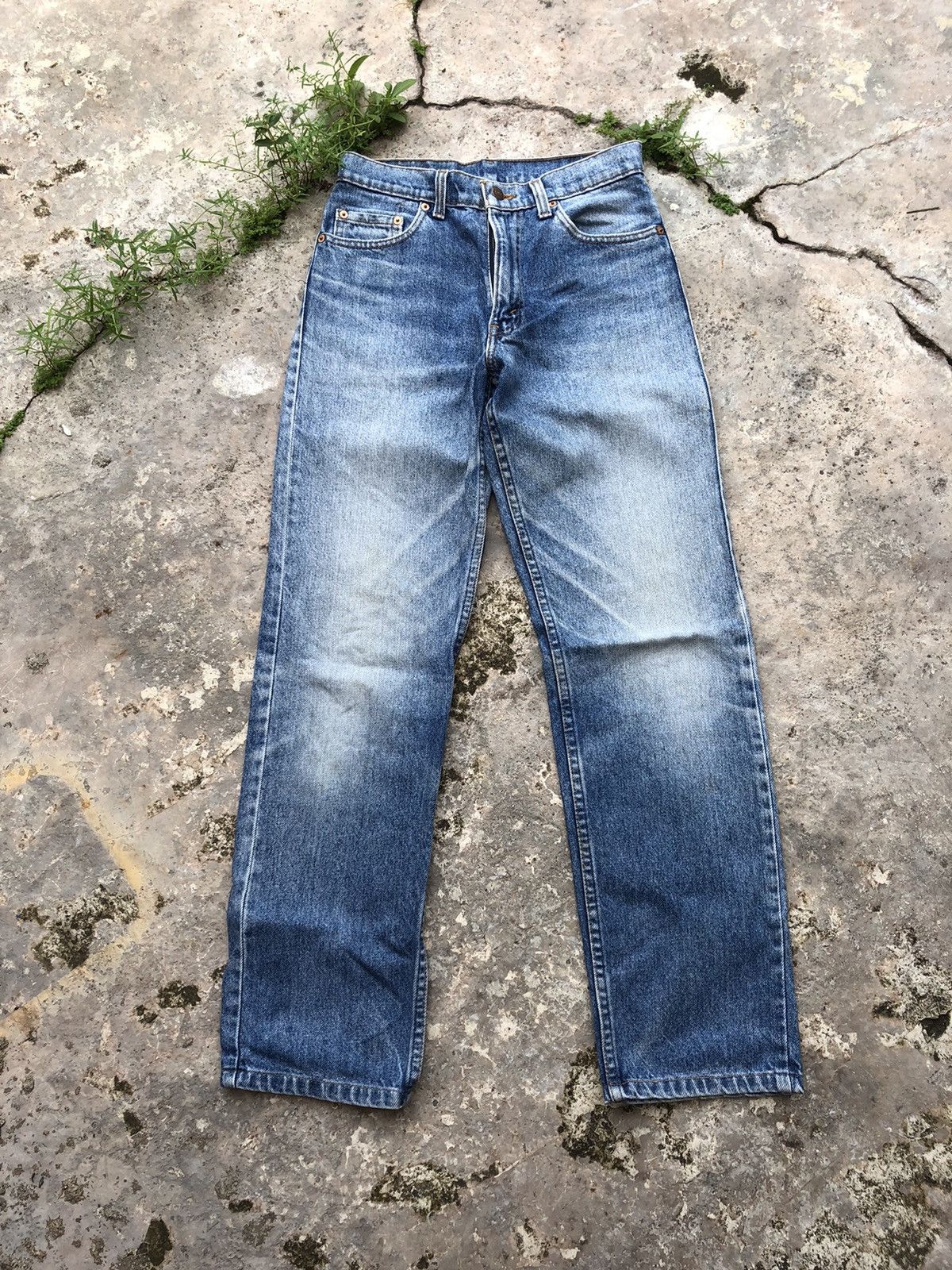 Vintage 90s Levi's 510 Single R Washed Blue Denim Jeans