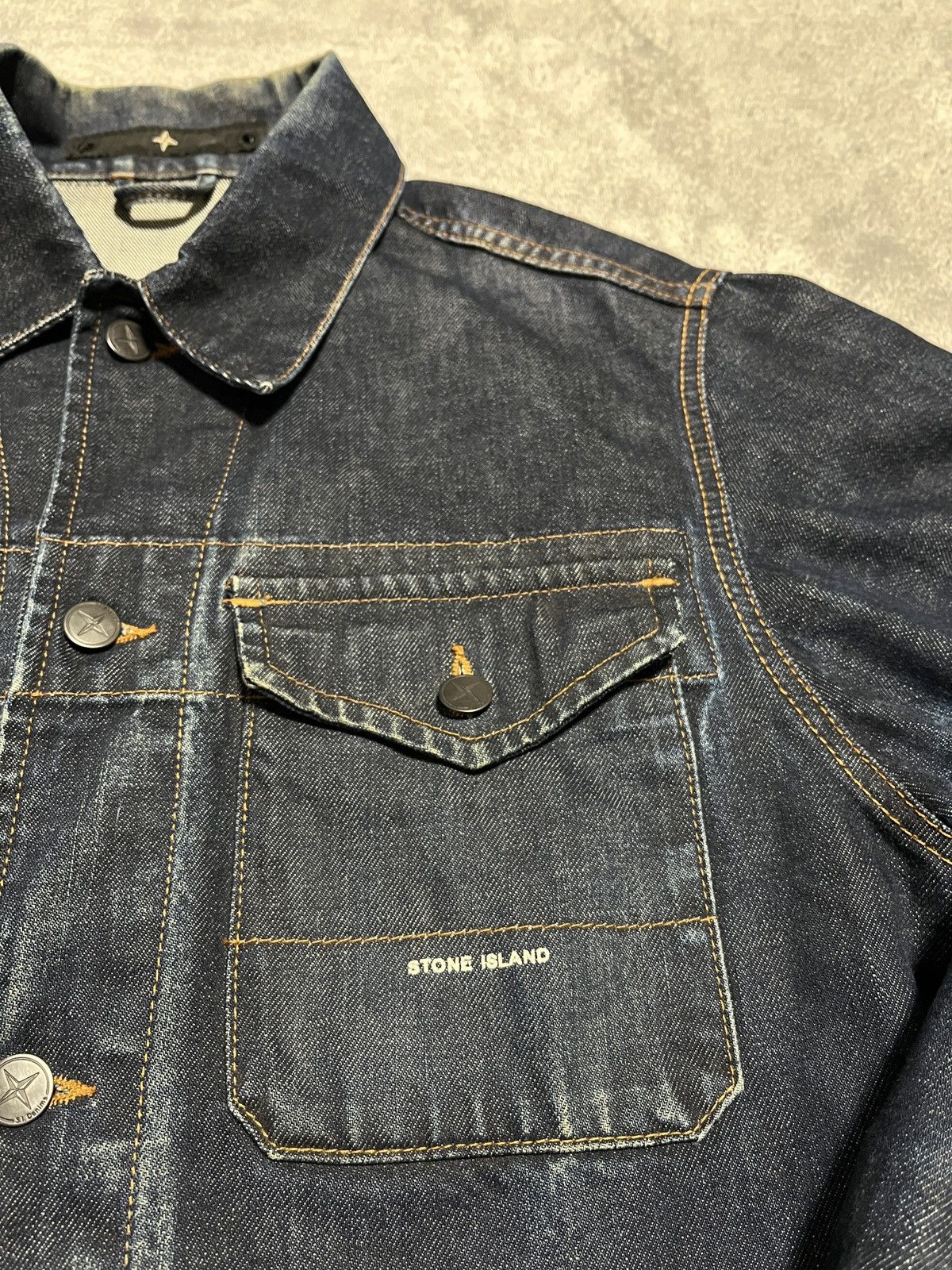 Vintage Stone Island Denim Jacket Archive 90s - tianchih.com