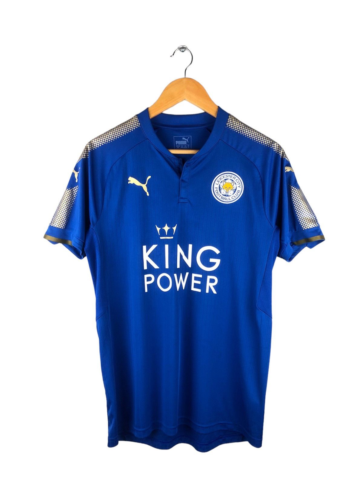Leicester City 2017 1018 Home Football Shirt Soccer Jersey, image size:1200x1600