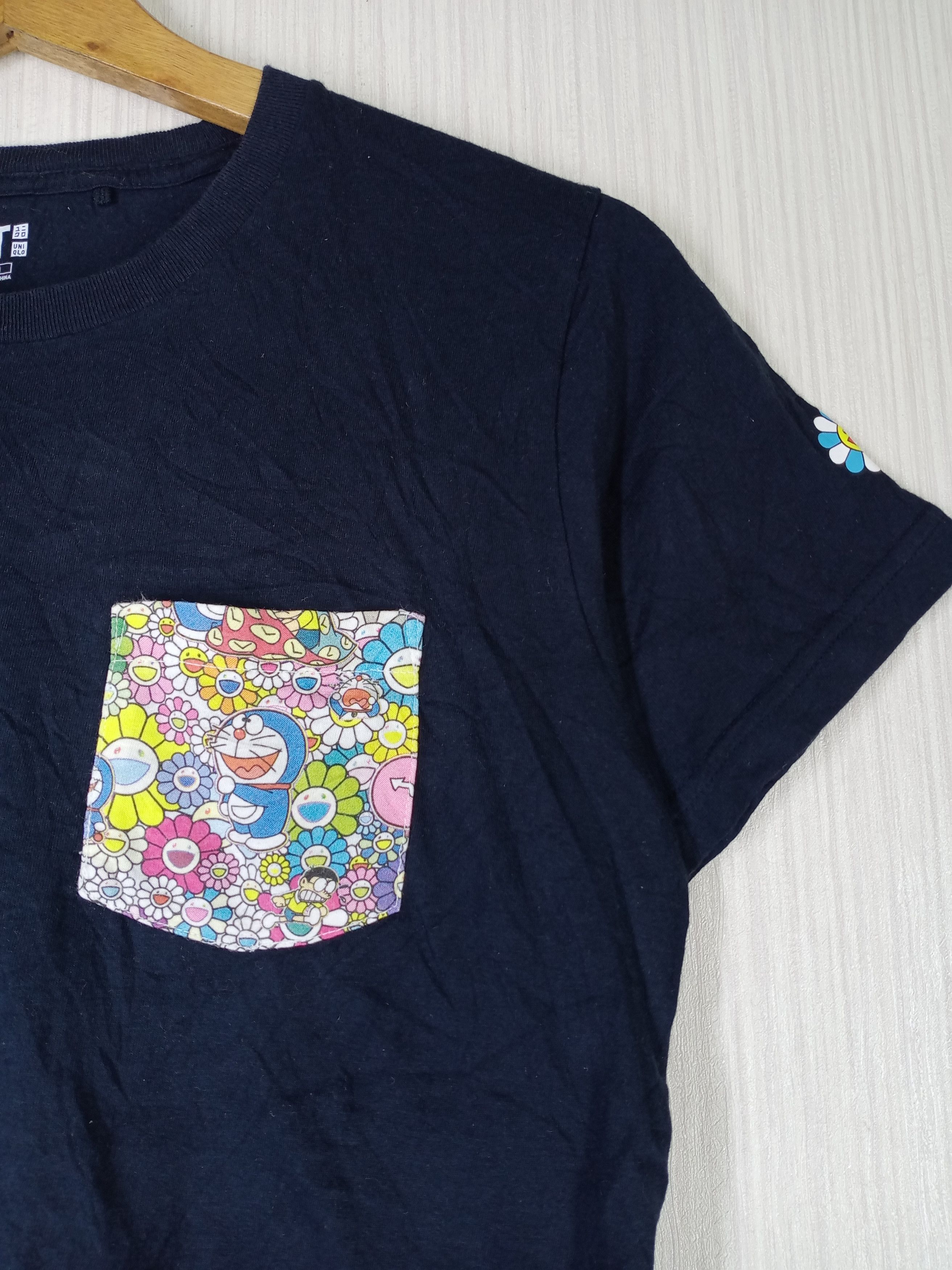 Takashi Murakami x Doraemon Japan Anime Pocket T-Shirt