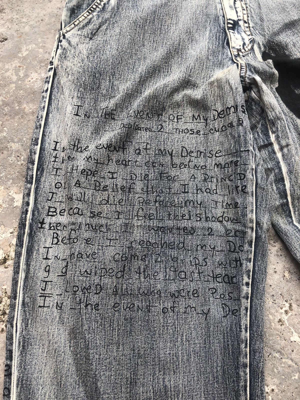 Makaveli Rare Makaveli Denim Baggy Y2K Printed Tupac Size US 32 / EU 48 - 6 Thumbnail