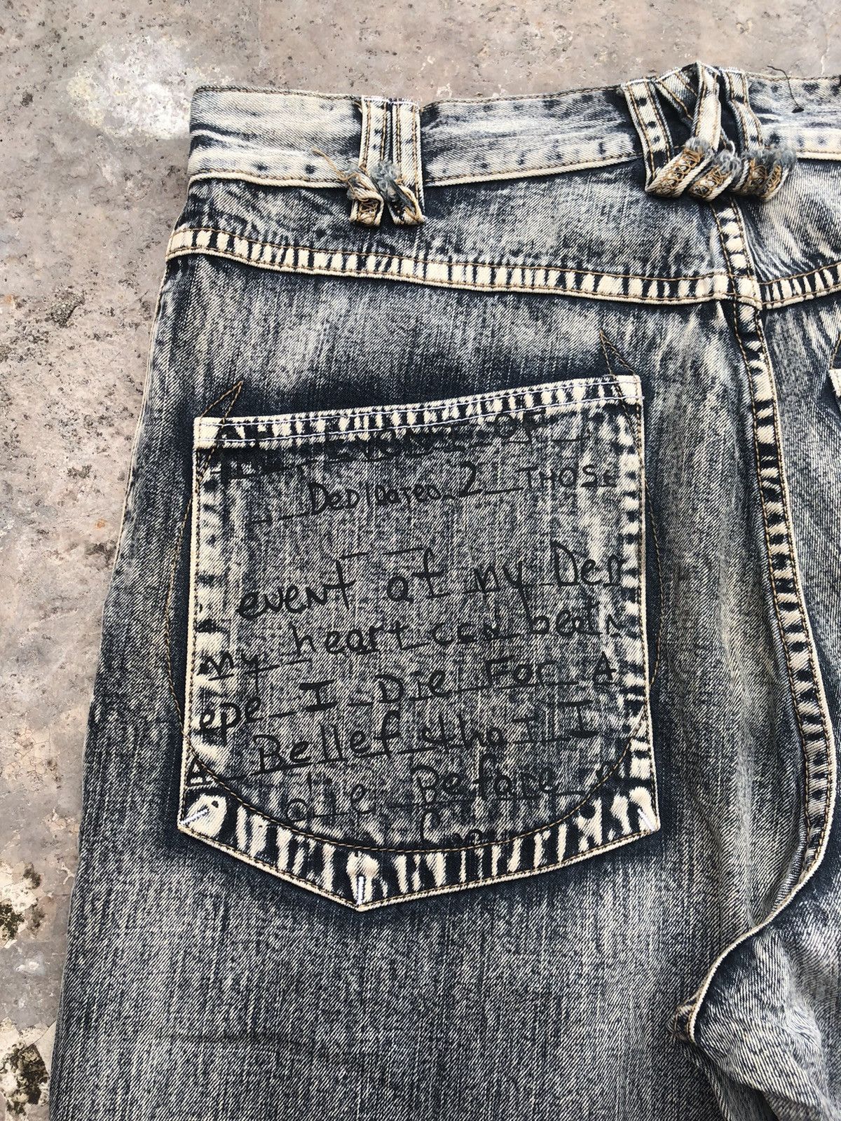 Makaveli Rare Makaveli Denim Baggy Y2K Printed Tupac Size US 32 / EU 48 - 7 Thumbnail