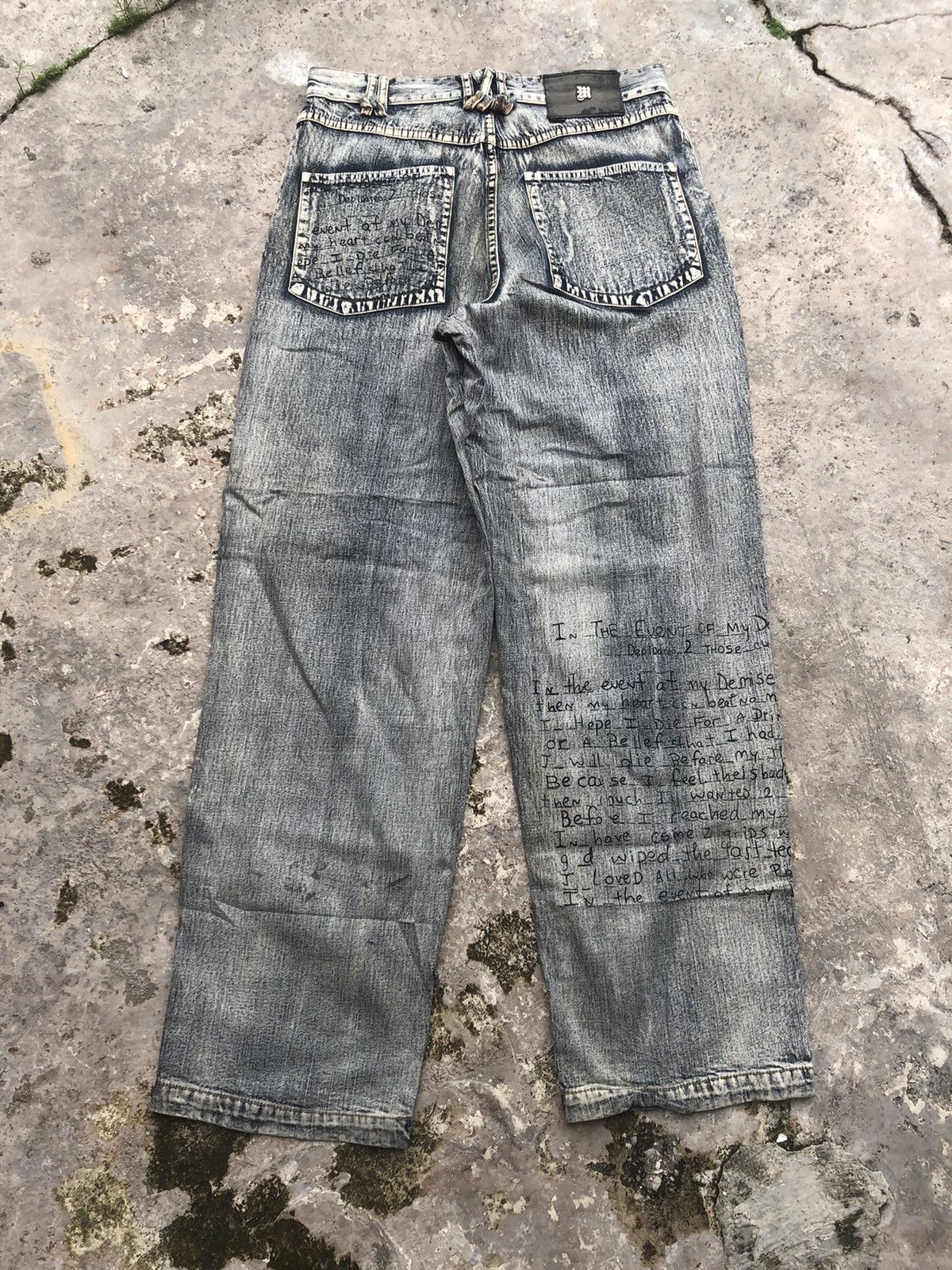 Makaveli Rare Makaveli Denim Baggy Y2K Printed Tupac Size US 32 / EU 48 - 2 Thumbnail