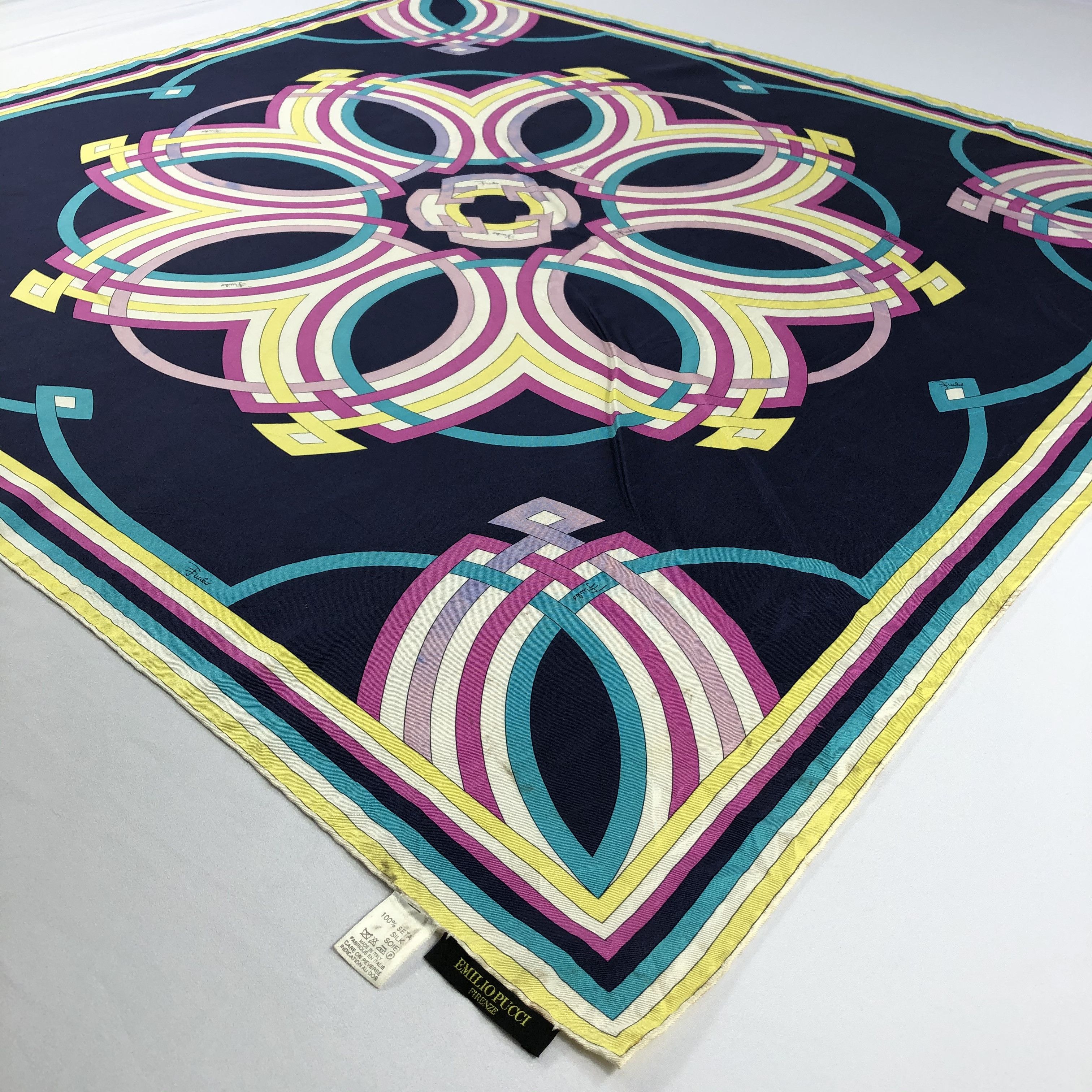 Vintage Vintage Emilio Pucci Silk Scarf Size ONE SIZE - 3 Thumbnail