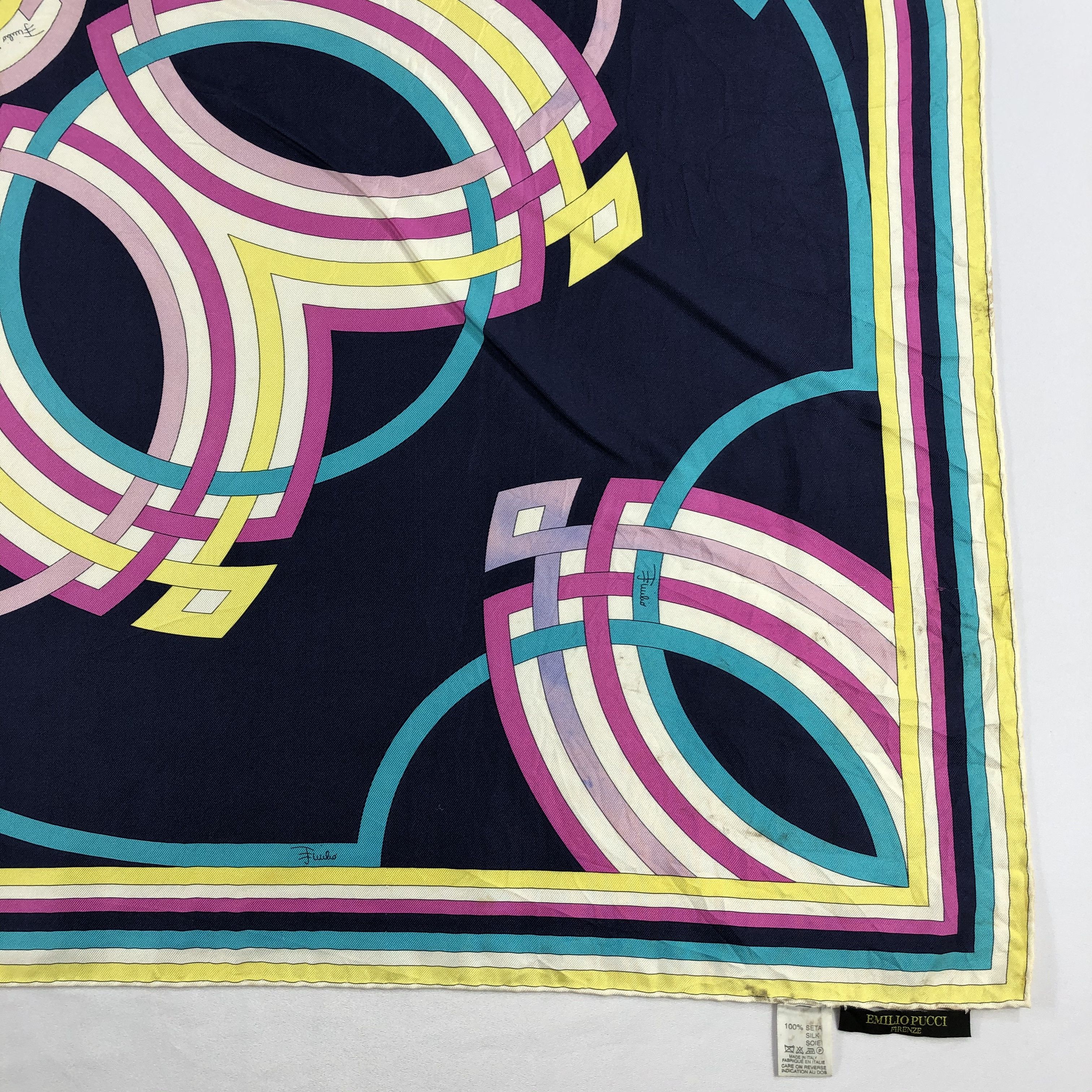 Vintage Vintage Emilio Pucci Silk Scarf Size ONE SIZE - 4 Thumbnail