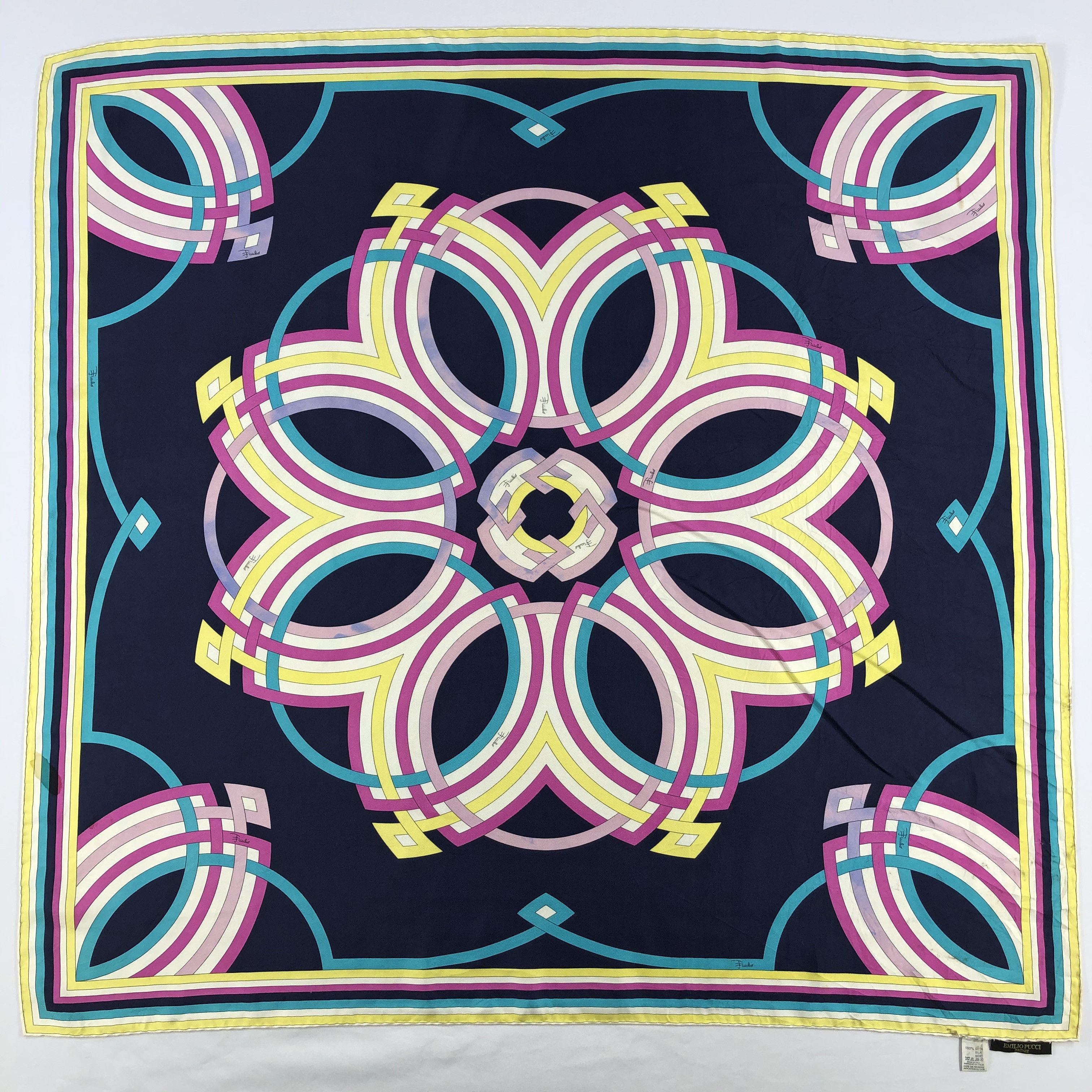 Vintage Vintage Emilio Pucci Silk Scarf Size ONE SIZE - 2 Thumbnail