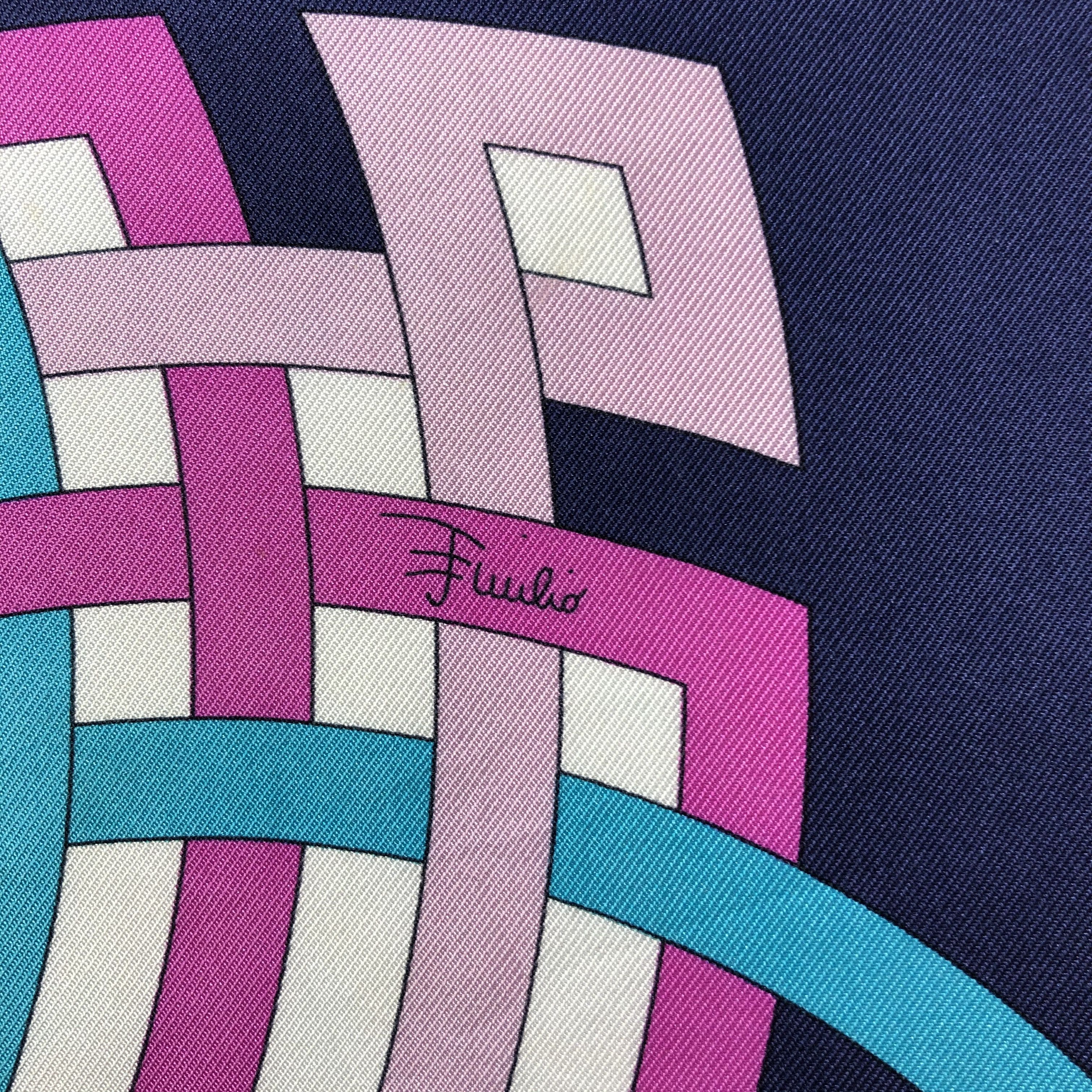 Vintage Vintage Emilio Pucci Silk Scarf Size ONE SIZE - 5 Thumbnail