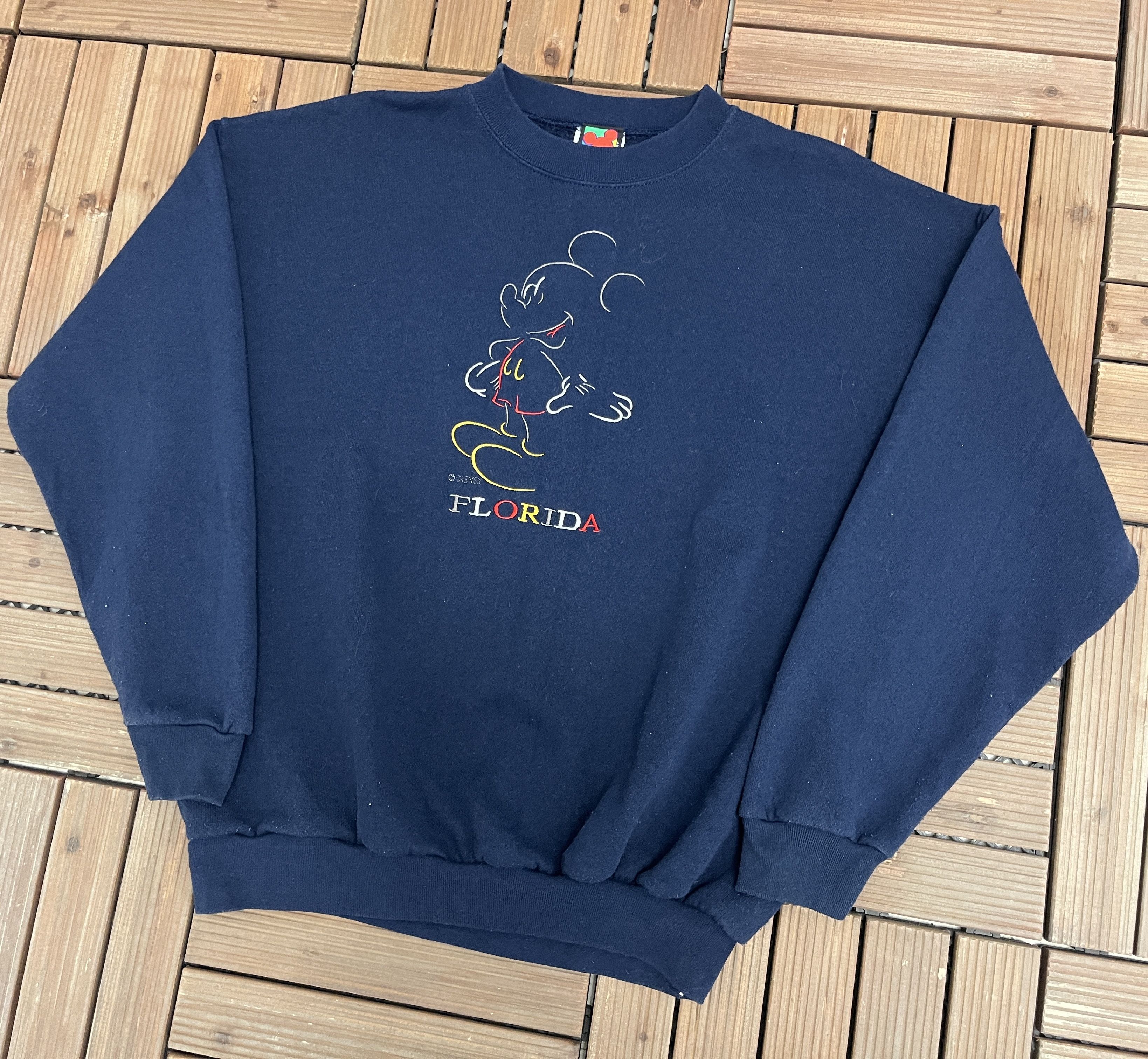 Vintage Mickey Mouse Florida Embroidered Vintage Sweater Crewneck Size US L / EU 52-54 / 3 - 3 Thumbnail