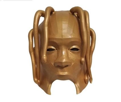 Travis Scott ASTROWORLD MASK GOLD Size ONE SIZE - 1 Thumbnail