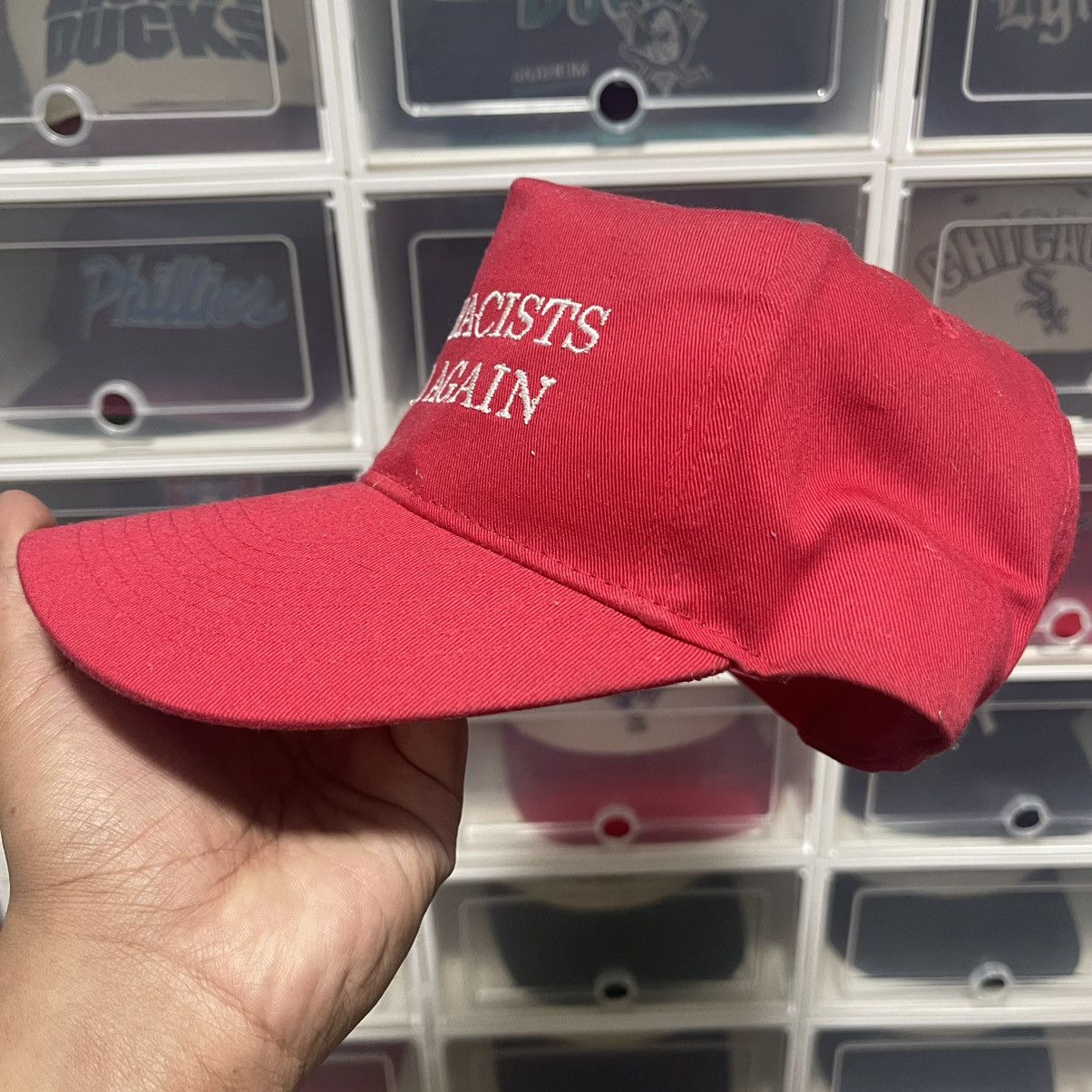 Vintage B doland snapback make racists afraid again Size ONE SIZE - 2 Thumbnail