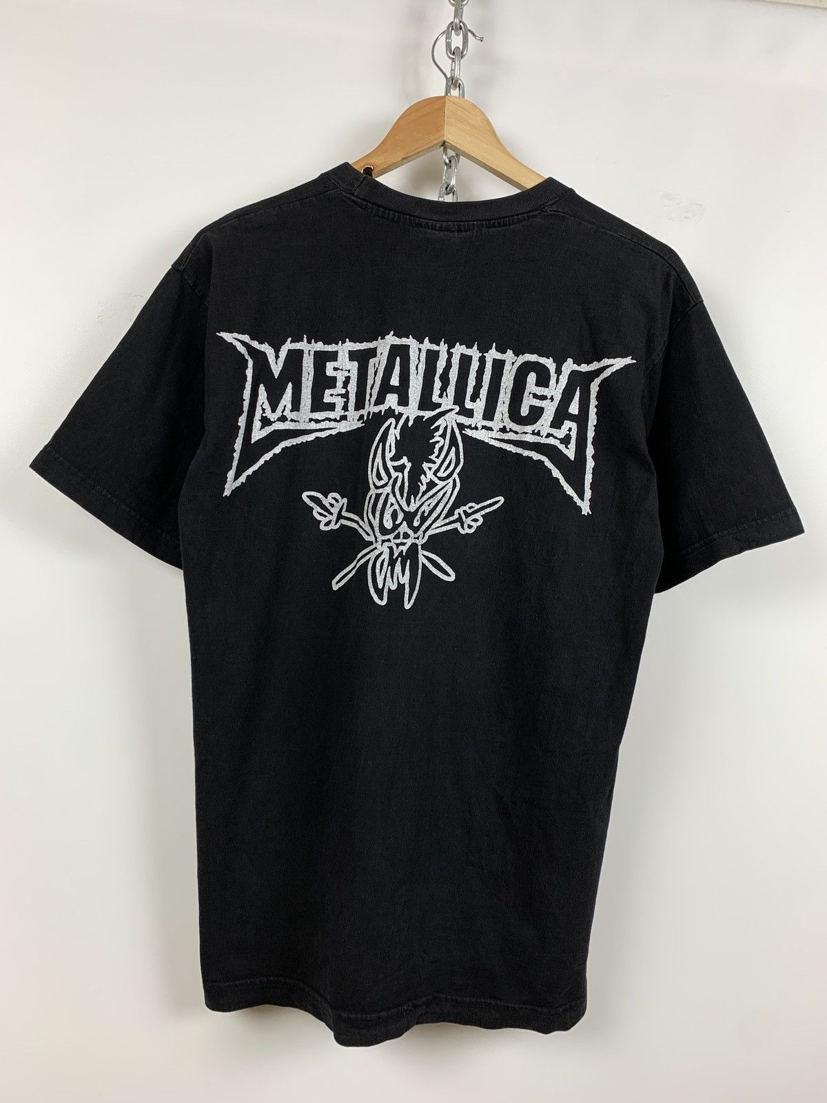 Band Tees Vintage Metallica Faded Black Rare T-Shirt Size US M / EU 48-50 / 2 - 2 Thumbnail