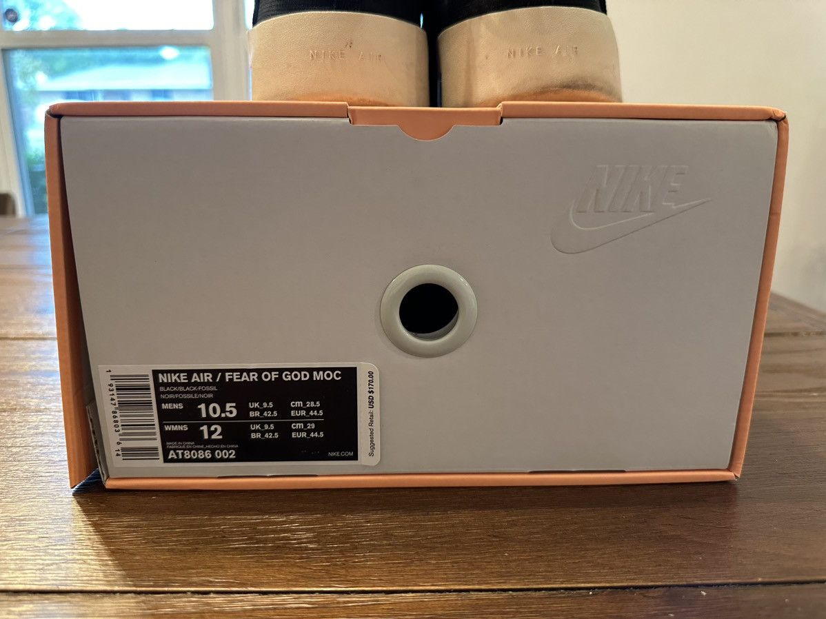 Fear of God × Nike Nike Air / Fear of God Moc Size 10.5 Black / Fossil VNDS Size US 10.5 / EU 43-44 - 7 Thumbnail