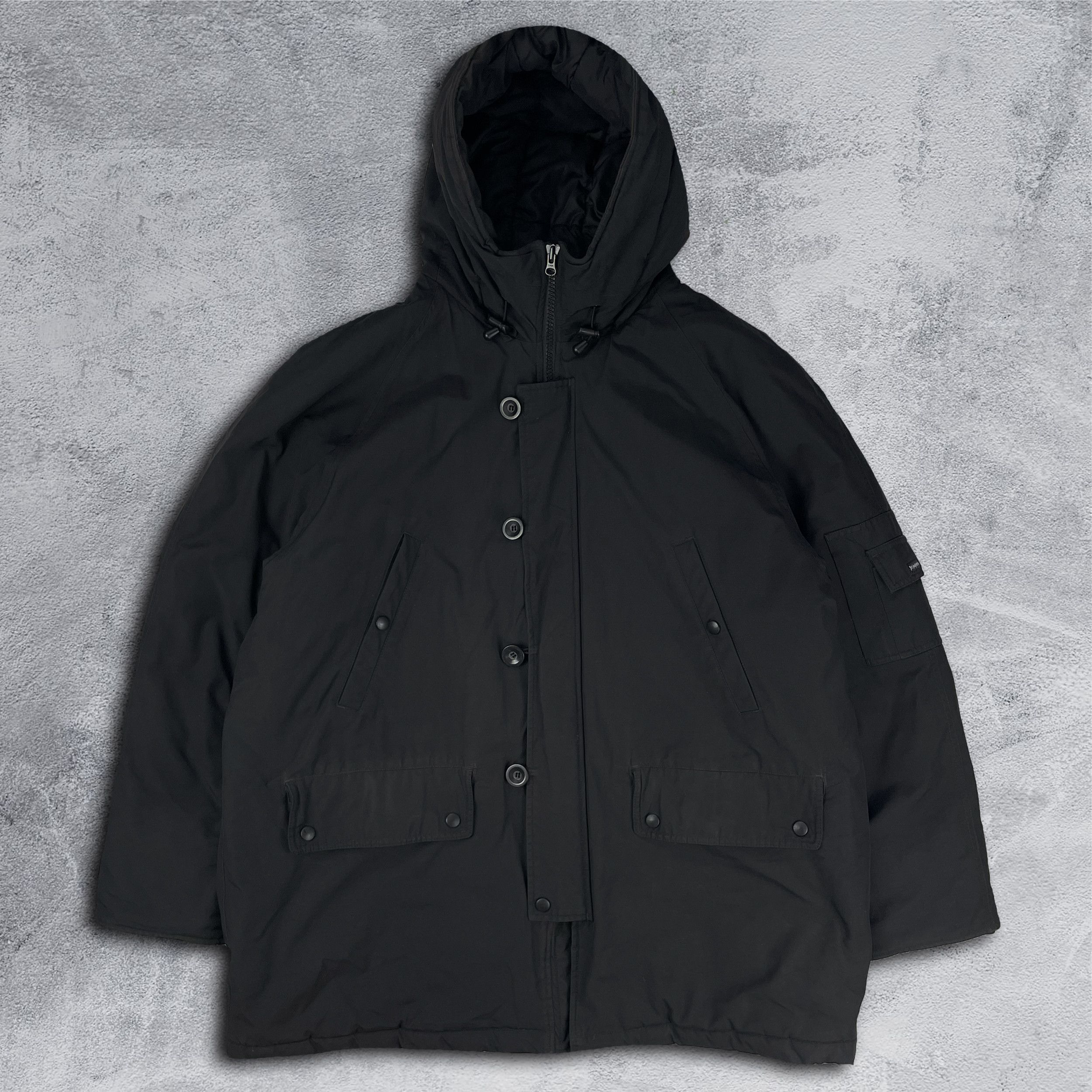 image of YVES Saint Laurent Black Vintage Parkas, Men's (Size XL)