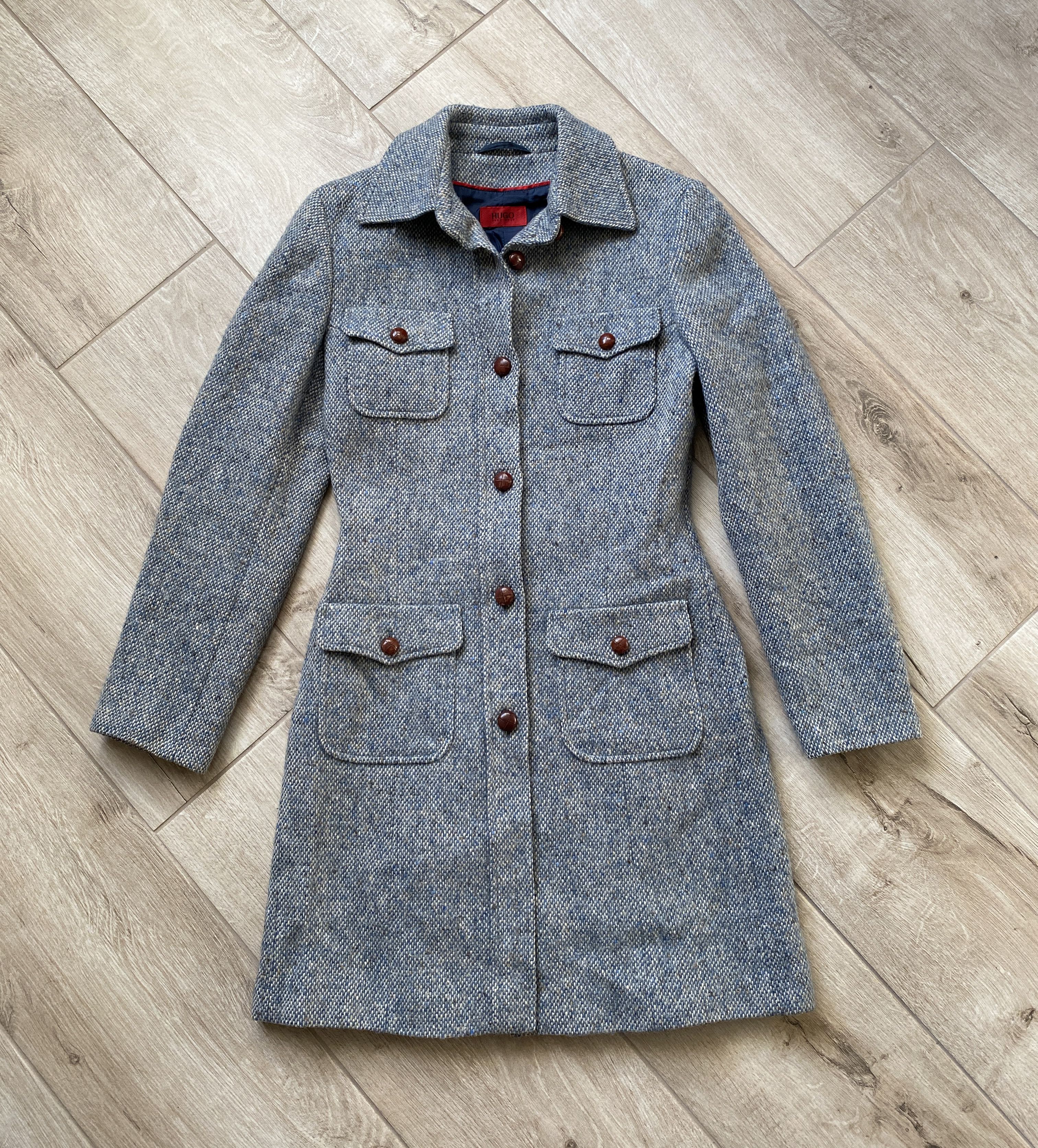 Hugo × Hugo Boss × Vintage Hugo wool coat jacket Size M / US 6-8 / IT 42-44 - 1 Thumbnail