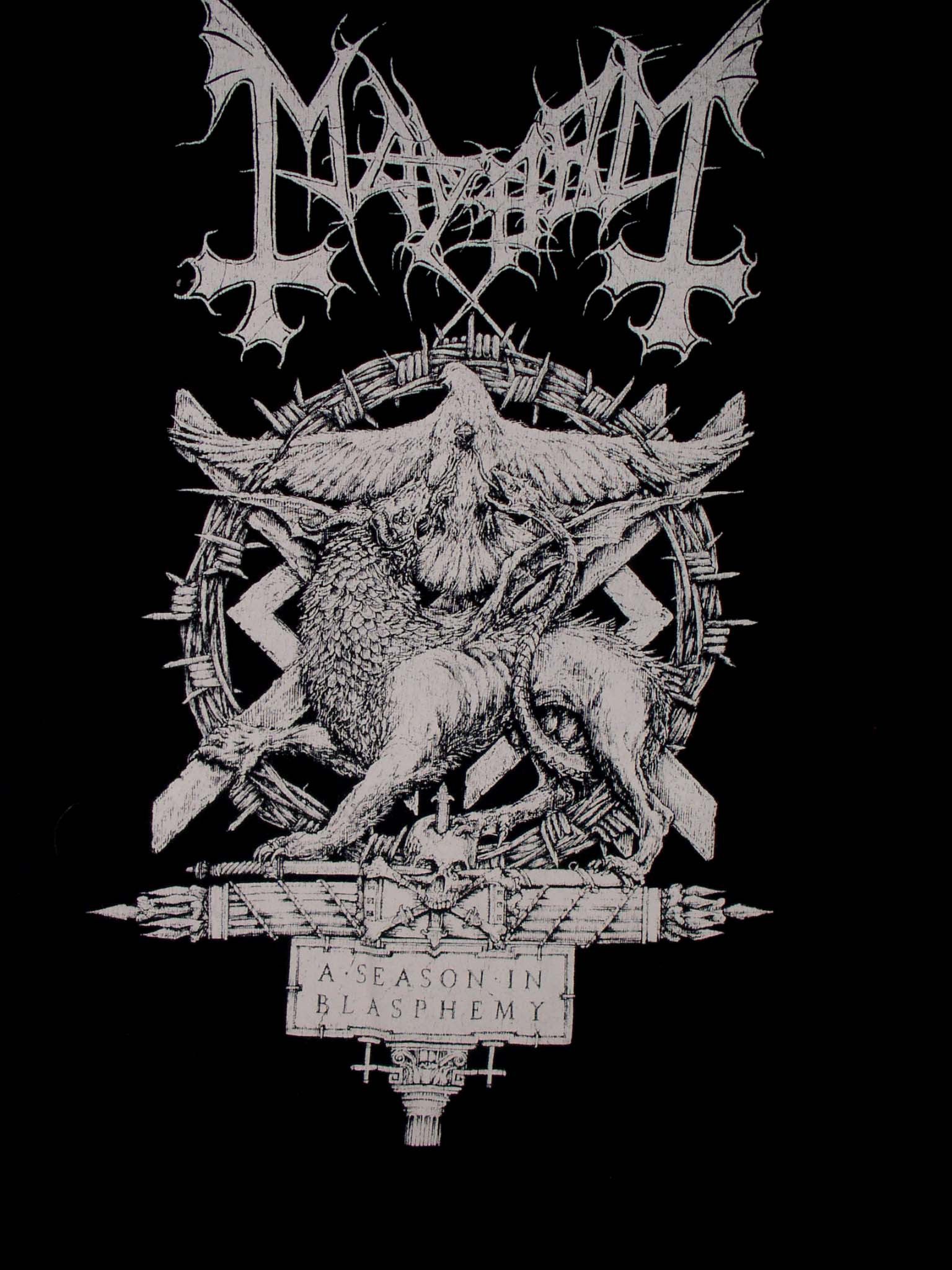 Band Tees Mayhem A Season In Blasphemy Concert T Shirt Promo Shirt Size US S / EU 44-46 / 1 - 3 Thumbnail