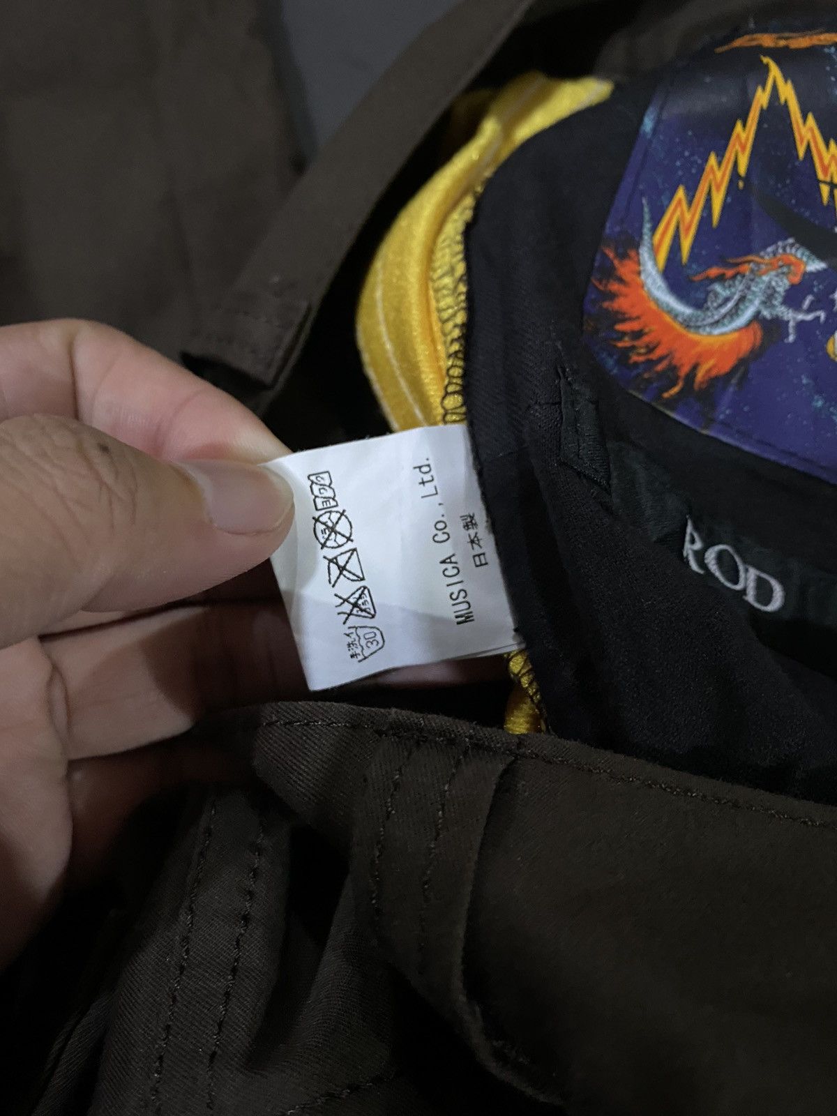 20471120 🖤BLACKDAY🖤Dragon Thunder Full Zip Pants Flared Brown Size US 31 - 6 Thumbnail