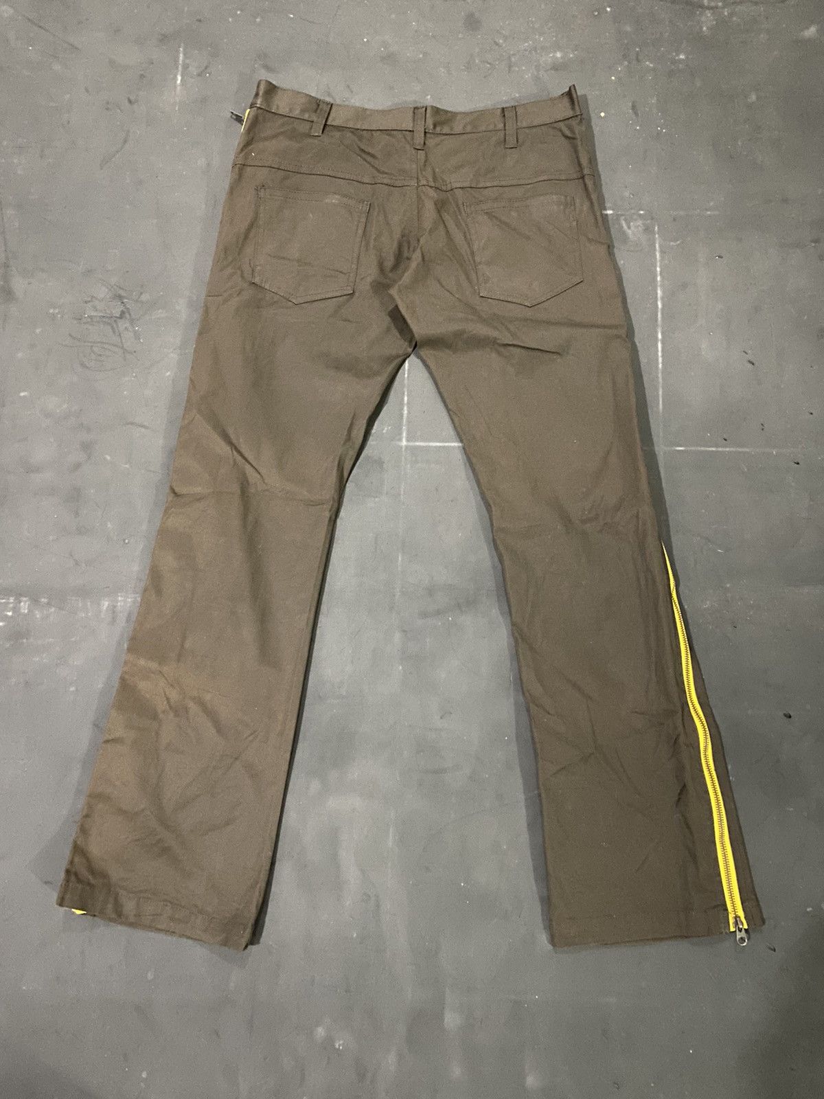 20471120 🖤BLACKDAY🖤Dragon Thunder Full Zip Pants Flared Brown Size US 31 - 3 Thumbnail