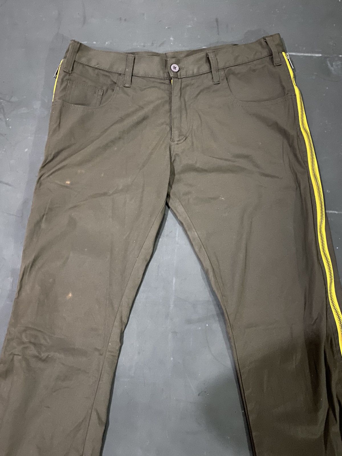 20471120 🖤BLACKDAY🖤Dragon Thunder Full Zip Pants Flared Brown Size US 31 - 2 Thumbnail