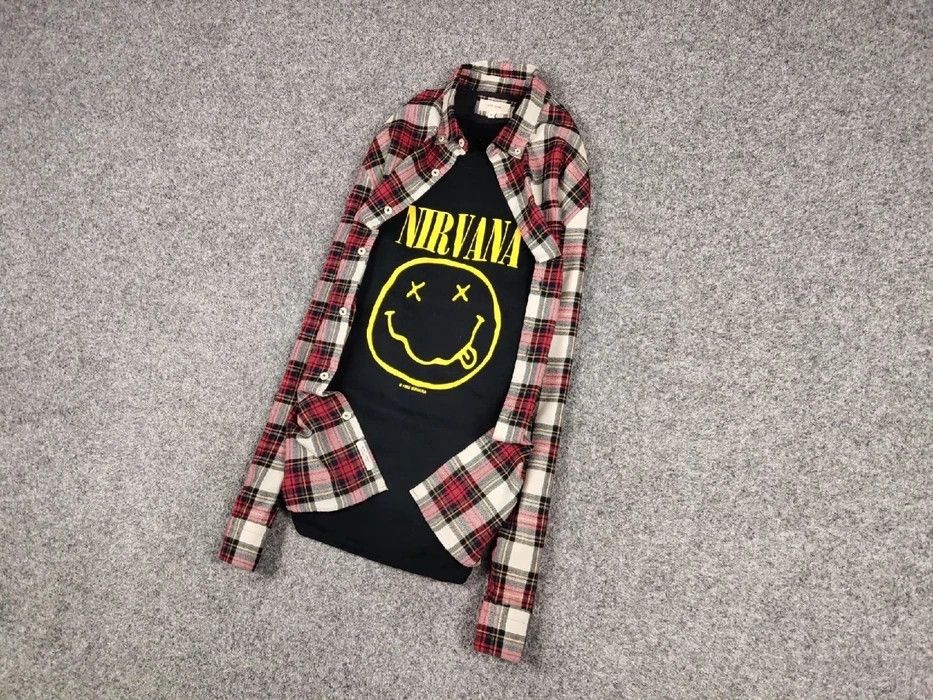 Flannel Vintage Flannel Shirt Travis Scott Style Size US M / EU 48-50 / 2 - 2 Thumbnail