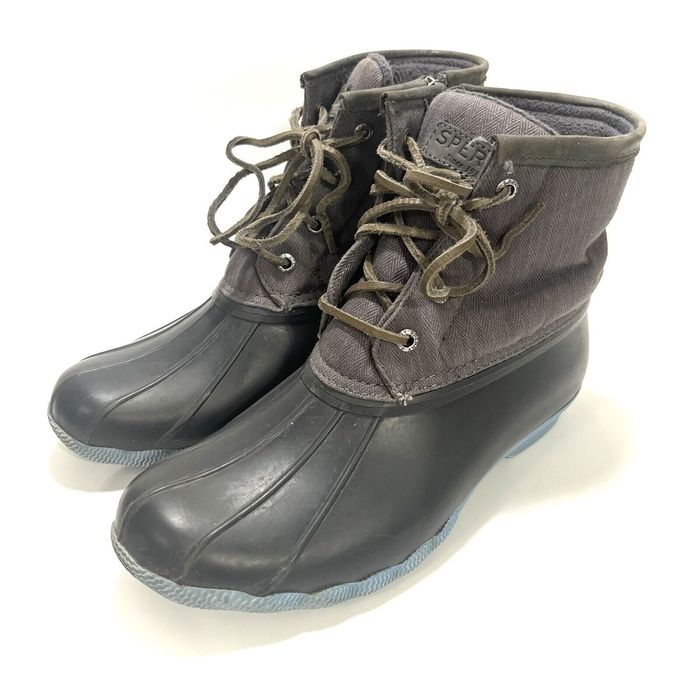 sperry duck boots blue
