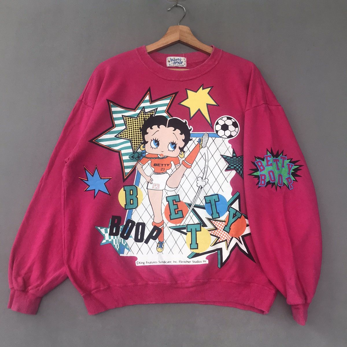 Cartoon Network × Vintage Vintage Betty Boop Big Logo Sweatshirt Size US L / EU 52-54 / 3 - 2 Thumbnail