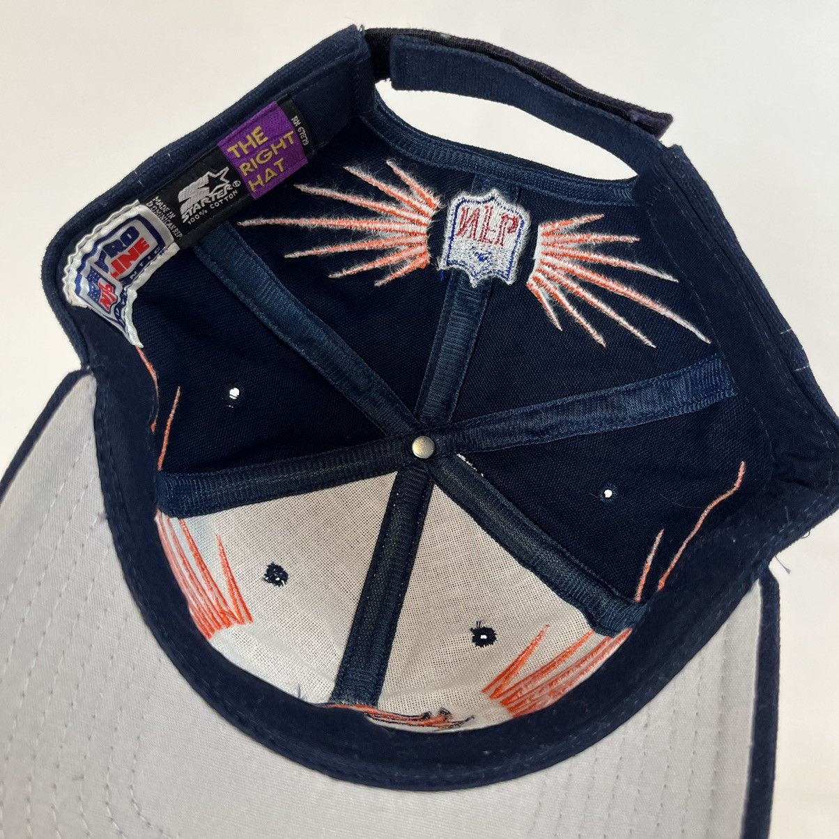 NFL Vintage 90s Starter Denver Broncos Strapback Hat Size ONE SIZE - 5 Thumbnail