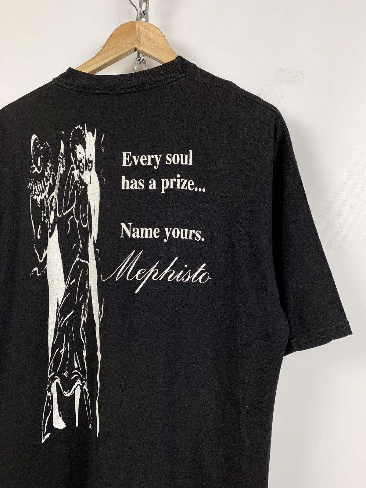 Band Tees Vintage Moonspell Mephisto Faded Black Band T-Shirt Size US XL / EU 56 / 4 - 10 Thumbnail