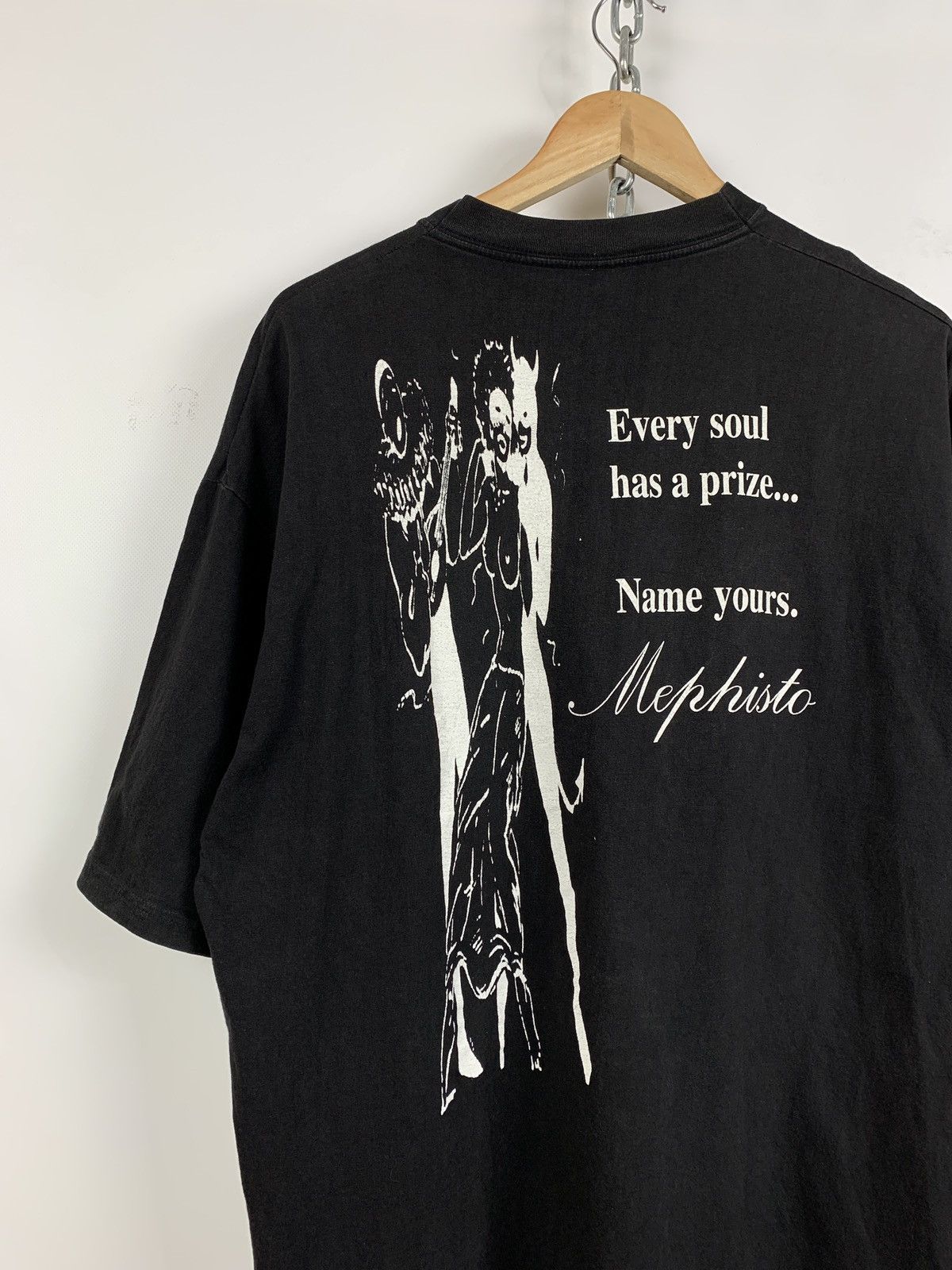 Band Tees Vintage Moonspell Mephisto Faded Black Band T-Shirt Size US XL / EU 56 / 4 - 9 Thumbnail