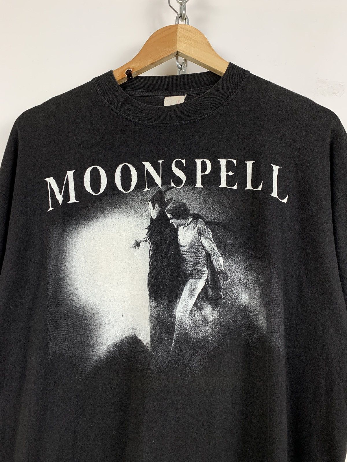 Band Tees Vintage Moonspell Mephisto Faded Black Band T-Shirt Size US XL / EU 56 / 4 - 5 Thumbnail