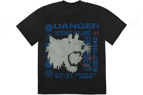 FRAGMENT DANGER T-SHIRT in WASHED BLACK