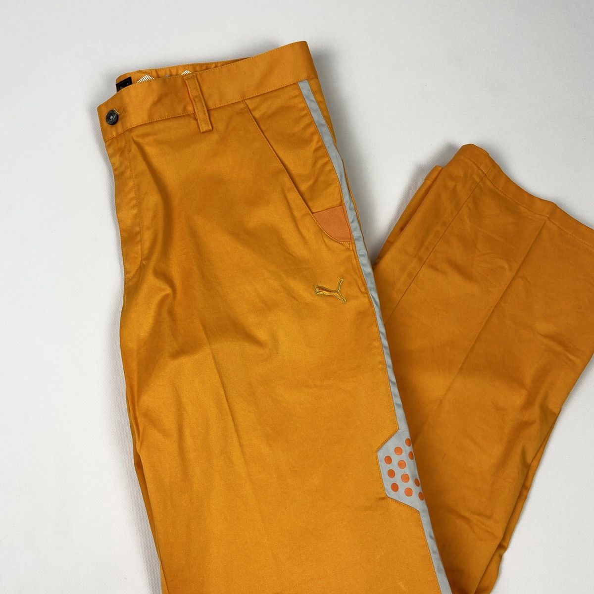 Puma Cobra Puma Golf orange pants reflective performance trousers Size US 34 / EU 50 - 4 Thumbnail