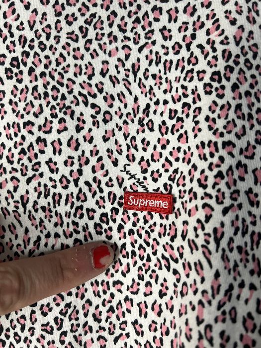 販売売品 Supreme Small Box Tee Pink Leopard - トップス