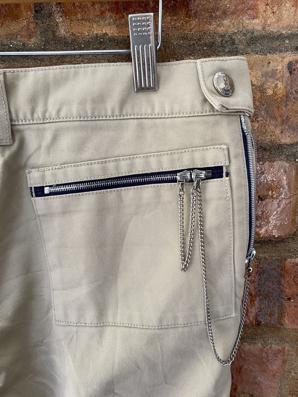 90s OSSA MONDO chain carpenter pants RIRI Zipper