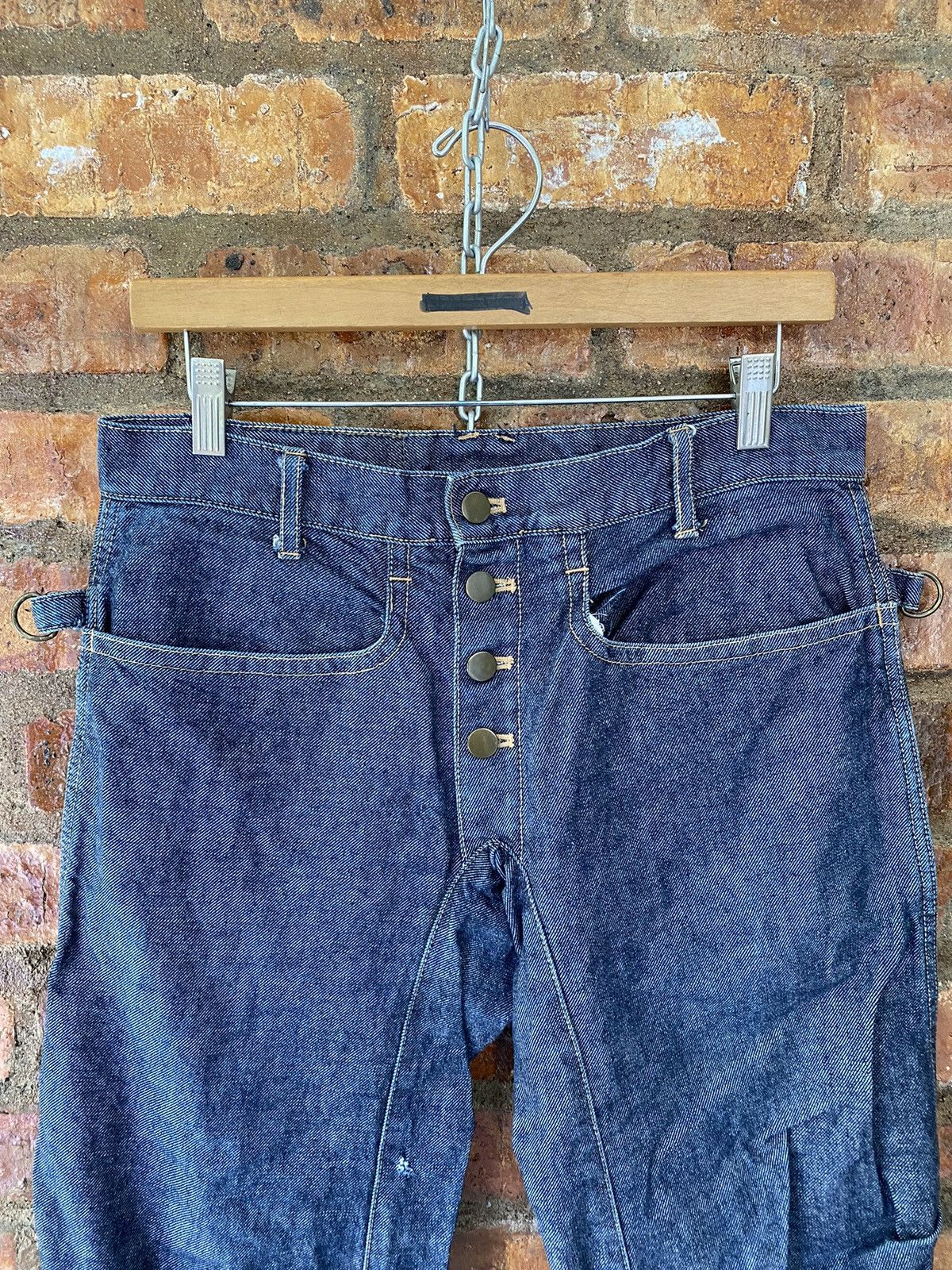 Beauty Beast 1990s Beauty:Beast crop long Pocket denim pants Size US 31 - 3 Thumbnail