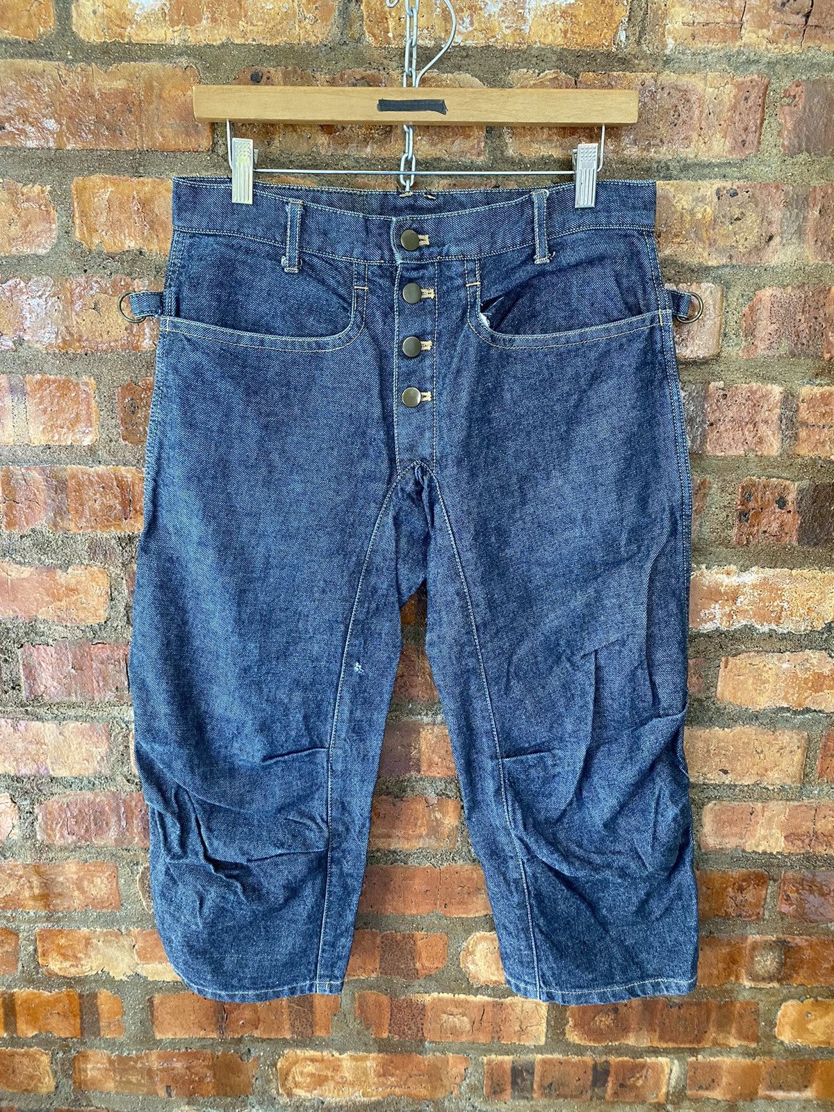 Beauty Beast 1990s Beauty:Beast crop long Pocket denim pants Size US 31 - 2 Thumbnail