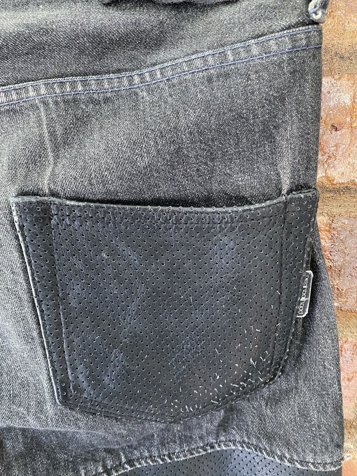 Neighborhood AW2004 NHBH Leather Hybrid Racing pants Size US 36 / EU 52 - 10 Thumbnail