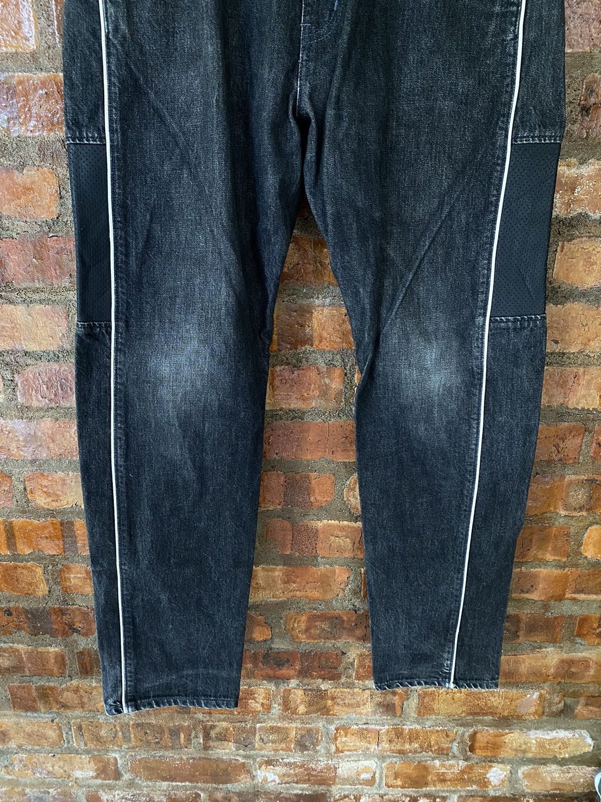Neighborhood AW2004 NHBH Leather Hybrid Racing pants Size US 36 / EU 52 - 5 Thumbnail
