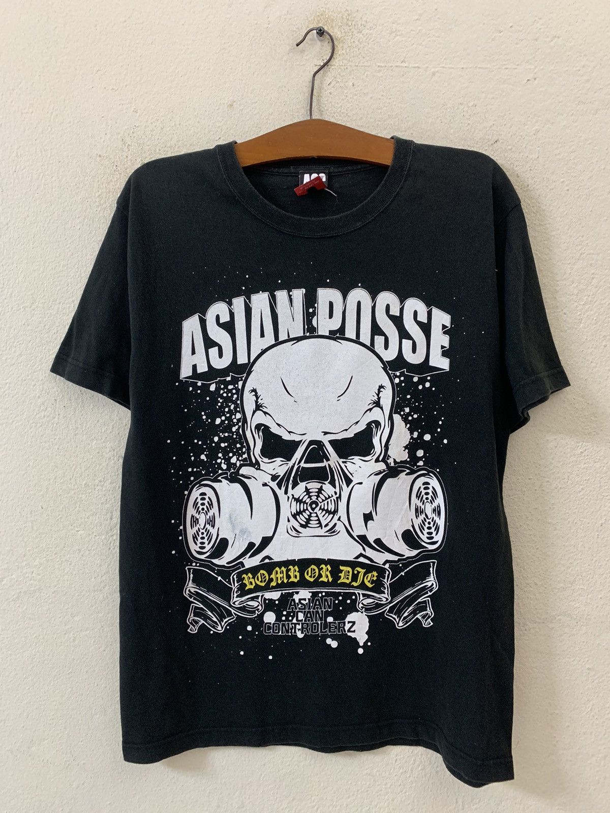 image of Asian Posse Bomb Or Die Tshirt in Black, Men's (Size Small)